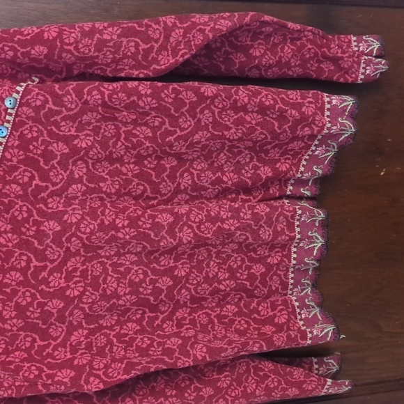 Icelandic Designs Red Thick Warm Slightly Cropped Beautiful Sweater Size Large - Picture 3 of 7